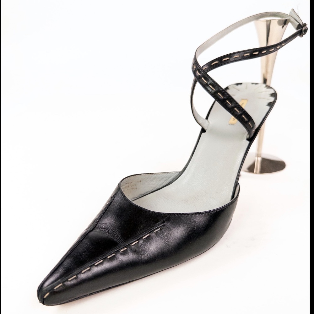 Max Mara Studio D'Orsay Leather Pumps - Picture 2 of 7